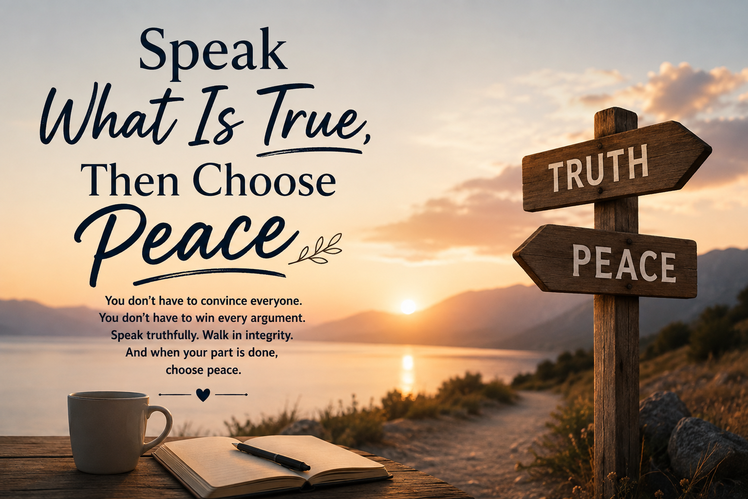 Speak What Is True, Then Choose Peace
